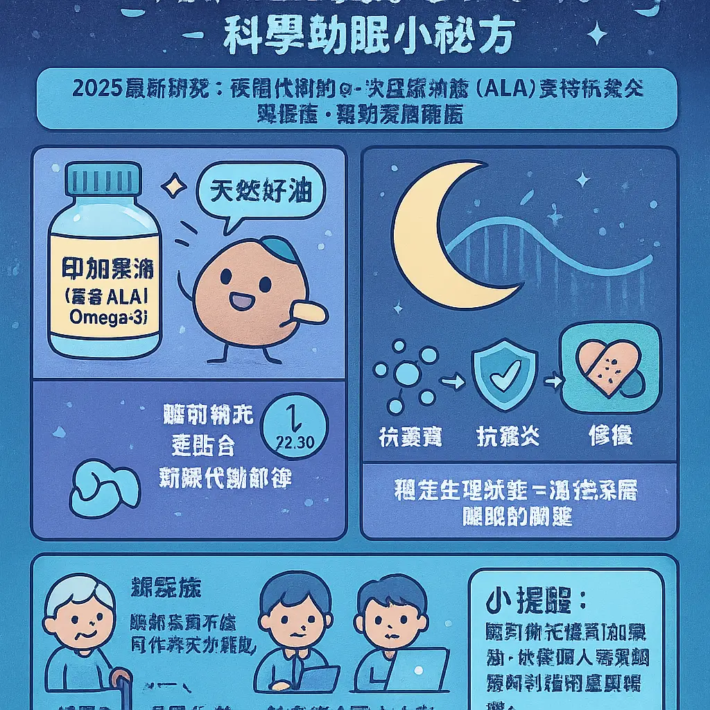 印加果油睡前吃 - ALA