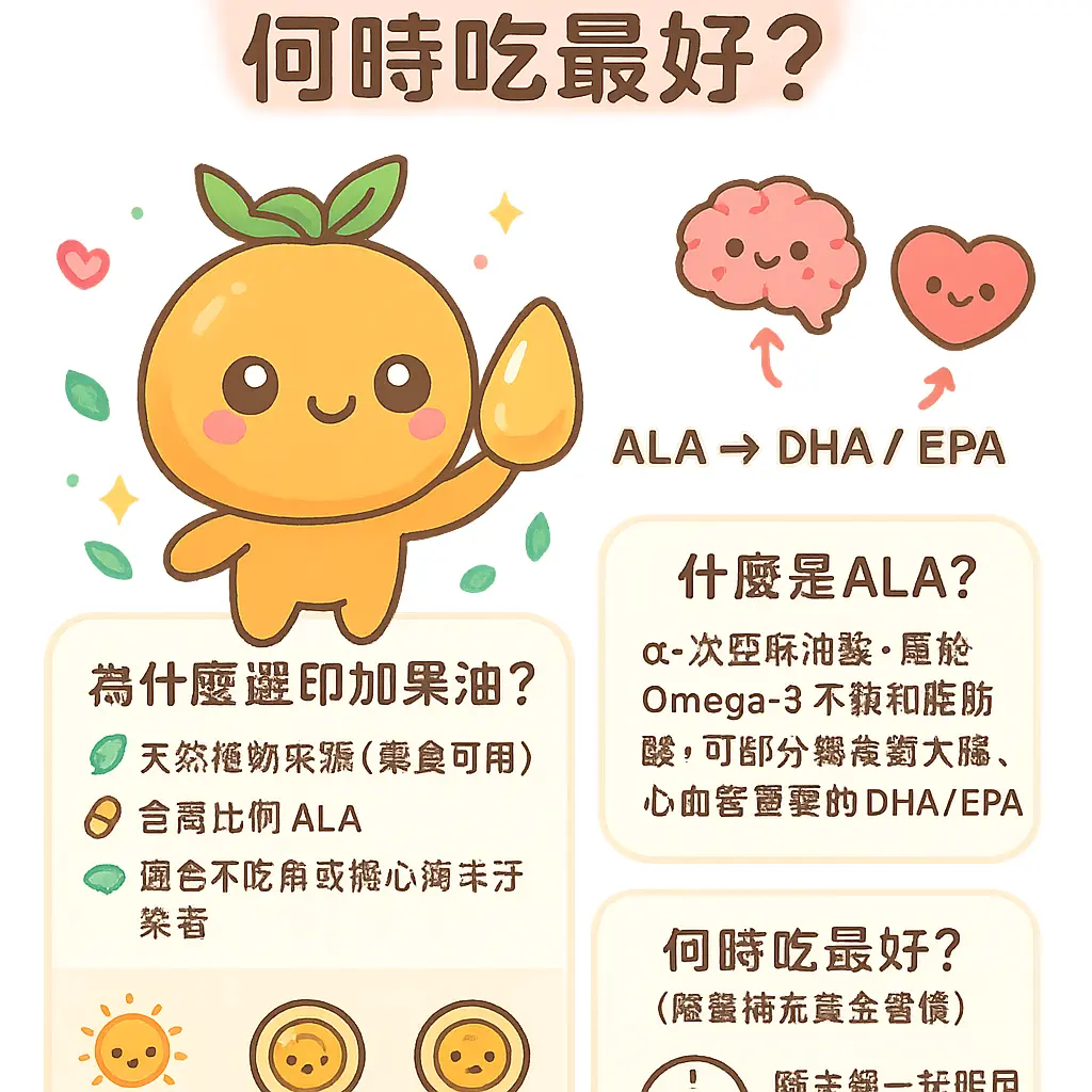印加果油什麼時候吃最好 - 次亞麻油酸