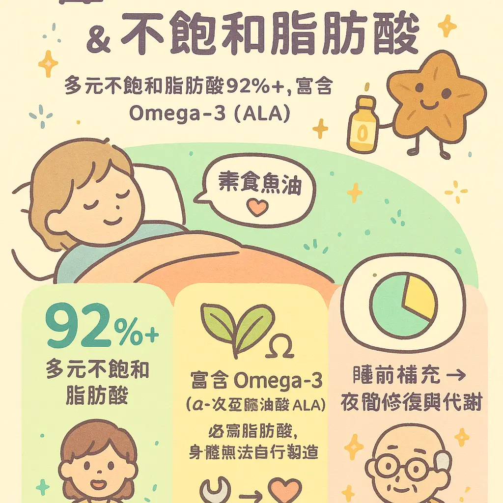 印加果油睡前吃 - 不飽和脂肪酸